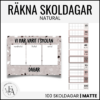 Räkna 100 / 200 / 300 skoldagar (Tema natural)