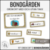 Ord och begrepp m, bildstöd & TAKK: Bondgården