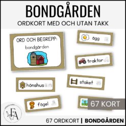 Ord och begrepp m, bildstöd & TAKK: Bondgården