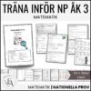 STORA övningshäftet inför NP | Nationella Prov Matte Åk 3
