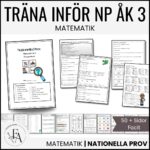 STORA övningshäftet inför NP | Nationella Prov Matte Åk 3