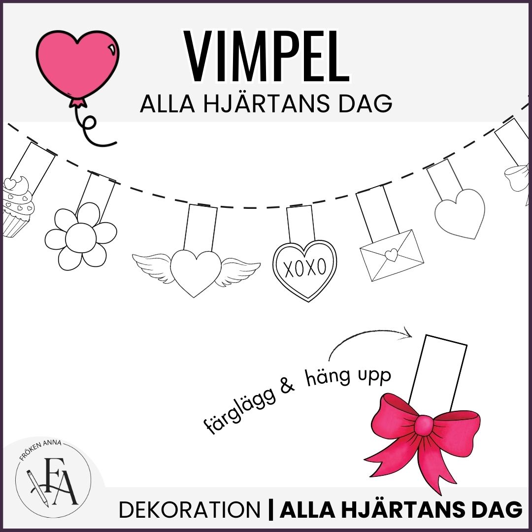 Vimpel – Alla hjärtans dag