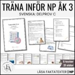 Träna inför NP / Nationella Prov i Svenska – Läsa faktatext (Åk 3)