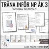 Träna inför NP / Nationella Prov i Svenska – Läsa faktatext (Åk 3)