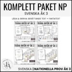 KOMPLETT PAKET: NP / Nationella Prov Svenska åk 3