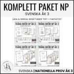 KOMPLETT PAKET: NP / Nationella Prov Svenska åk 3