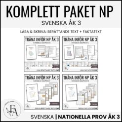 KOMPLETT PAKET: NP / Nationella Prov Svenska åk 3