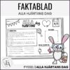 Faktablad: Alla hjärtans dag