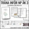 Träna inför NP / Nationella Prov i Svenska – Läsa berättande text (Åk 3)