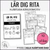 Lär dig rita steg för steg - tema kärlek / alla hjärtans dag