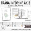 Träna inför NP / Nationella Prov i Svenska – Läsa berättande text (Åk 3)