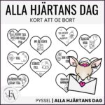 Hjärtliga hjärtkort till alla hjärtans dag