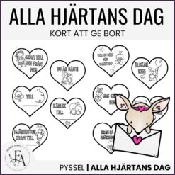 Hjärtliga hjärtkort till alla hjärtans dag