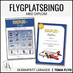 Flygplatsbingo – Lär och lek medan du väntar