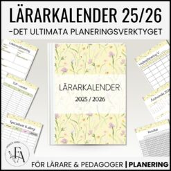 Lärarkalender / Kalender för skolpersonal 25/26