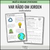 Läsförståelse - Var rädd om jorden