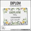 Diplom till skolavslutningen (A5) | Sommarblomster