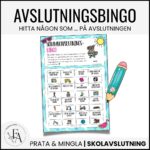 Avslutningsbingo | Mingelaktivitet till skolavslutningen