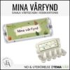 Mina vårfynd - Samla våretecken i en äggkartong