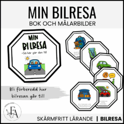 Min bilresa | bok & målarbilder. Förbered en lång resa