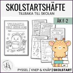Skolstartshäfte åk F-2