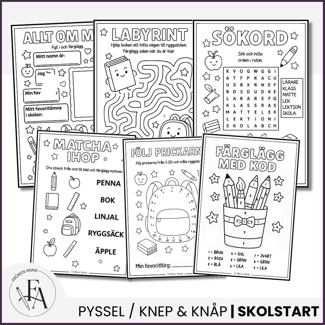 Skolstartshäfte åk F-2