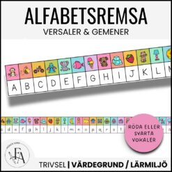 Alfabetsremsa | Rainbow