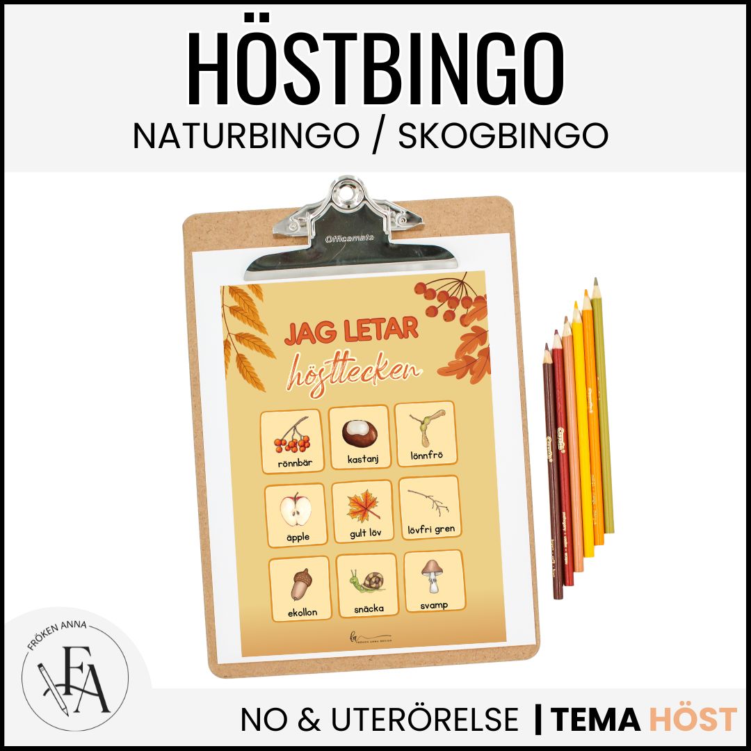 Jag letar hösttecken | Höstbingo