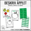 Beskriv äpplet: Smaka, upplev och skriv