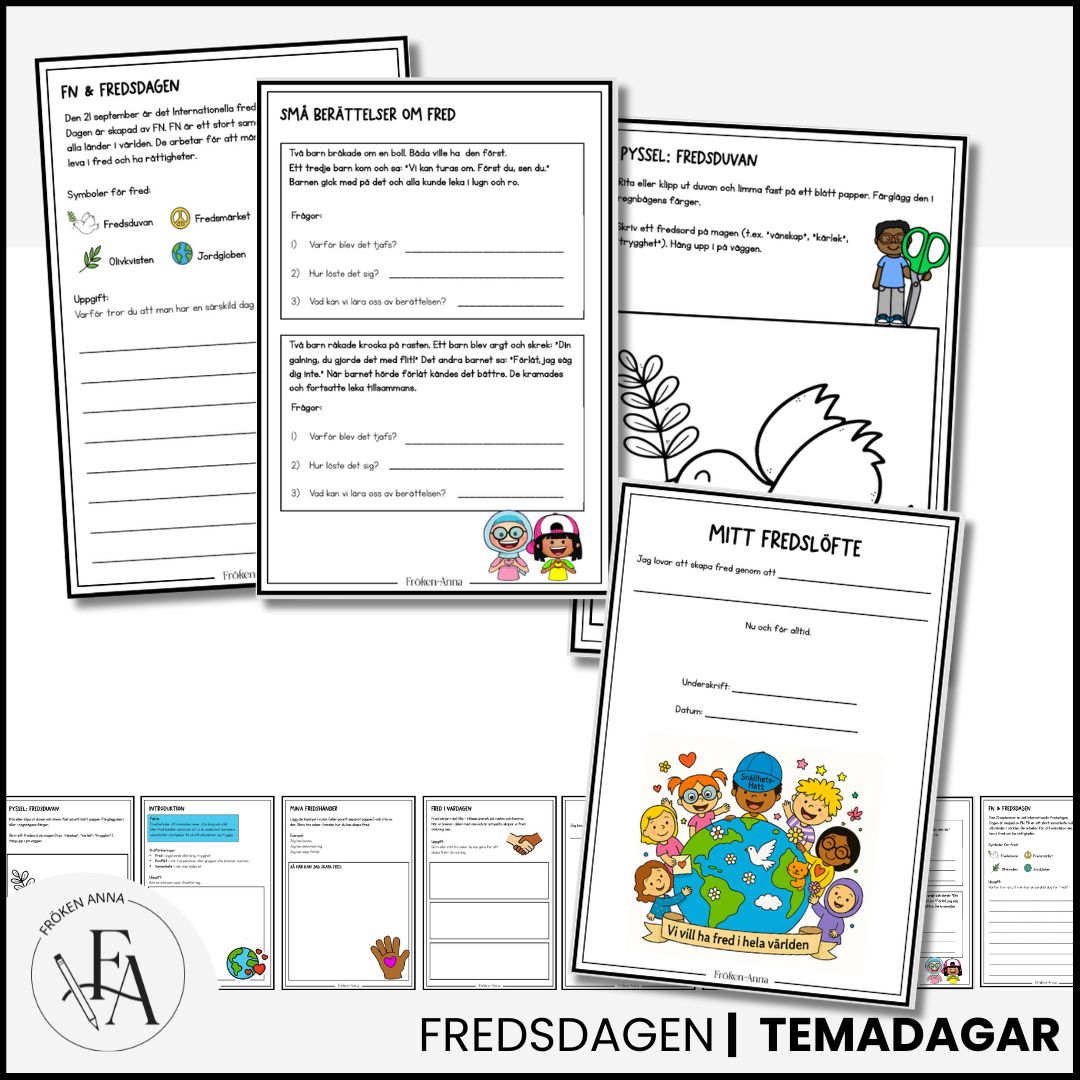 Mitt häfte om fredsdagen