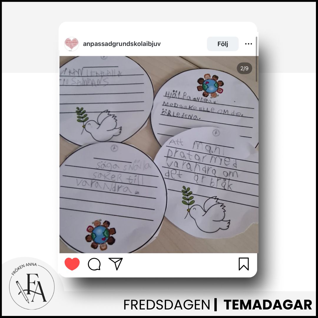 Fredsdagen: Ett klassprojekt