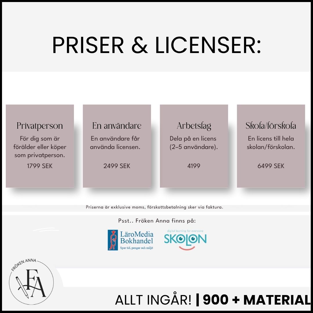 đ Ă
rslicens FĂRSKOLA / SKOLA