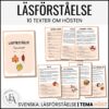 Läsförståelse 10 texter | Tema höst