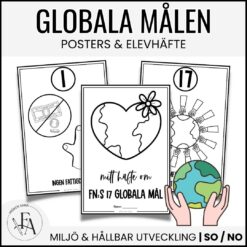 FN:s globala mål: Posters / Arbetshäfte i tre nivåer