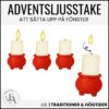 Adventsljusstake till fönster