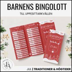 Barnens Bingolotter till uppesittarkvällen