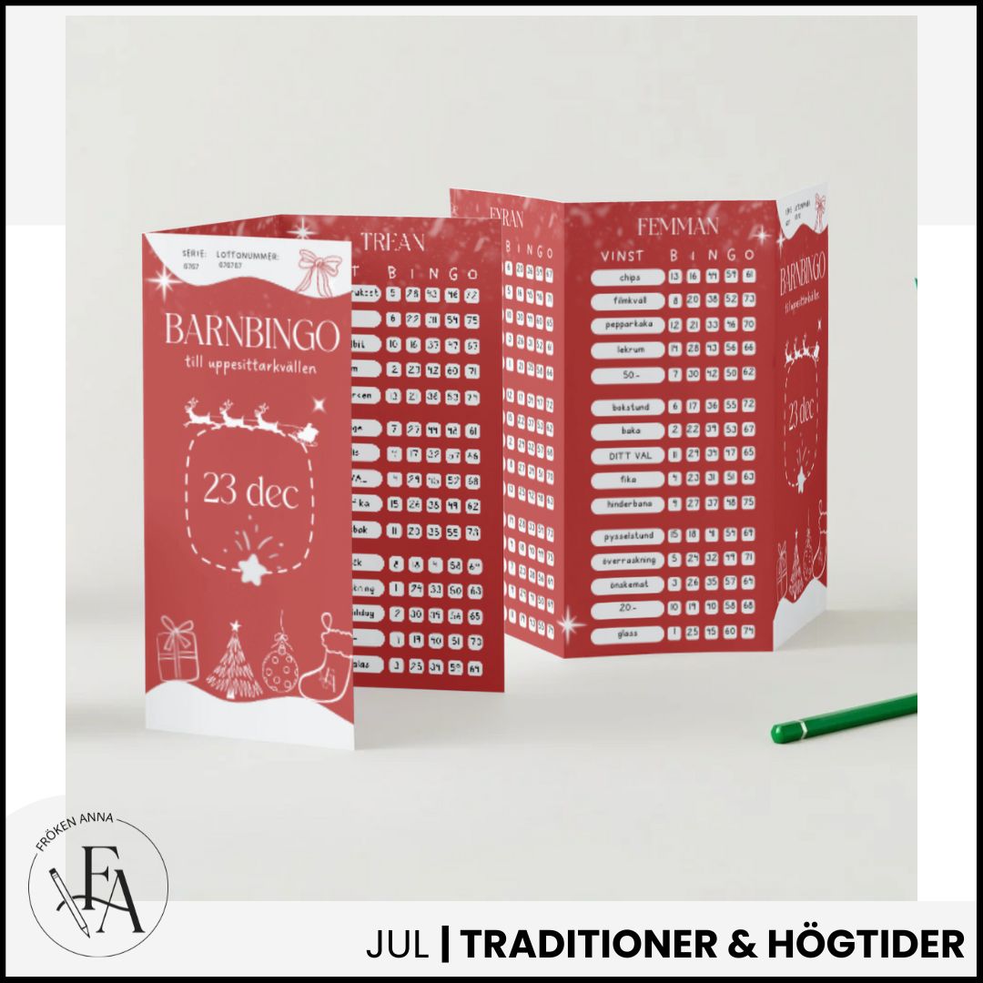 Barnens Bingolotter till uppesittarkvällen