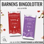 Barnens bingolotter – Jul & Nyår (paket)