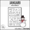 Januari | Målarbild