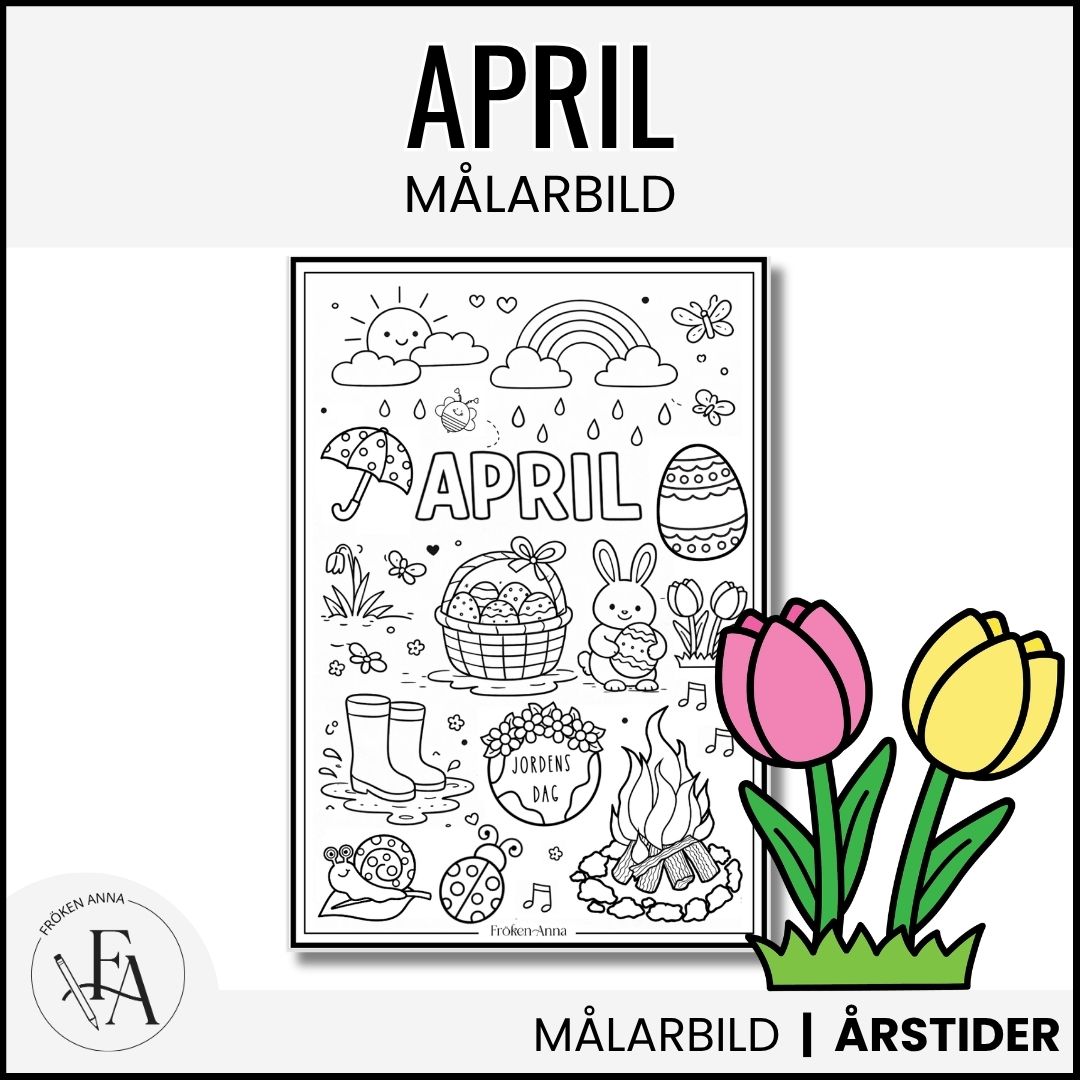 April | Målarbild