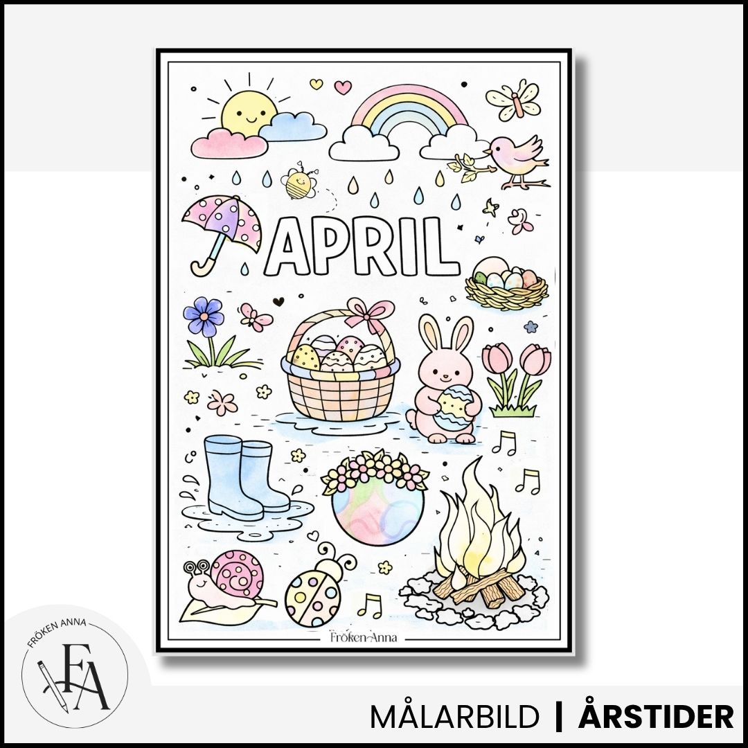 April | Målarbild