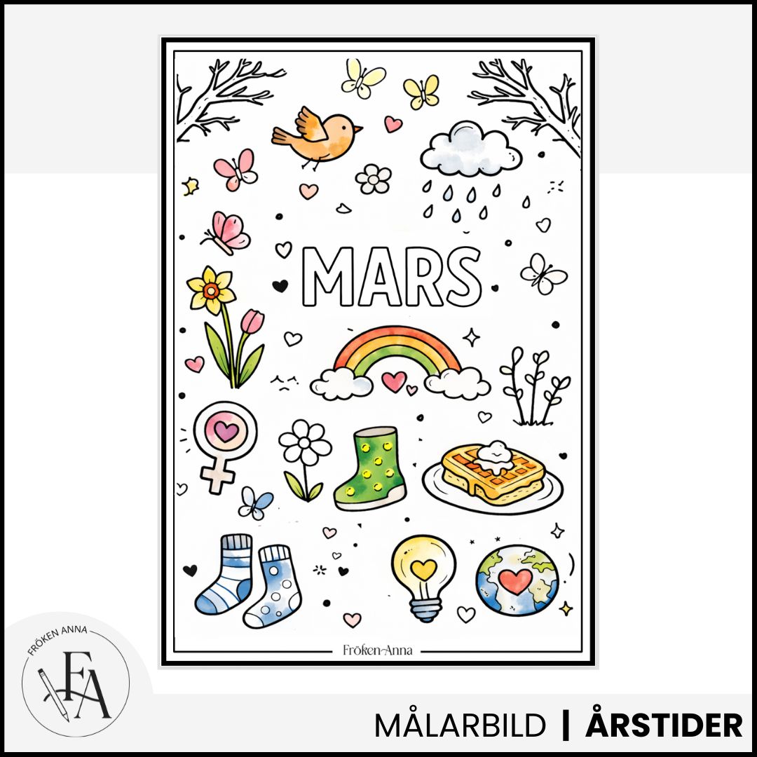 Mars | Målarbild