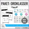 PAKET: Ordklasserna (Arbetshäften + sorteringskort