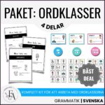 PAKET: Ordklasserna (Arbetshäften + sorteringskort