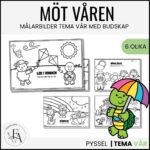 Målarbilder med vårtema med budskap