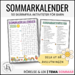 Sommarkalender 2026 – 50 skärmfria aktiviteter