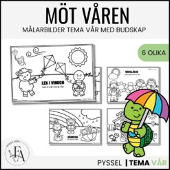 Målarbilder med vårtema med budskap