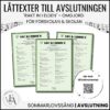 Låttexter till avslutningen - Rakt in i sommar´n! (Rakt in i elden) Förskola & Skola
