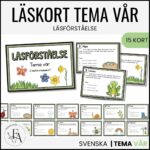 Läskort / Läsförståelsekort | Tema vår