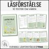 Läsförståelse 10 texter | Tema Vår